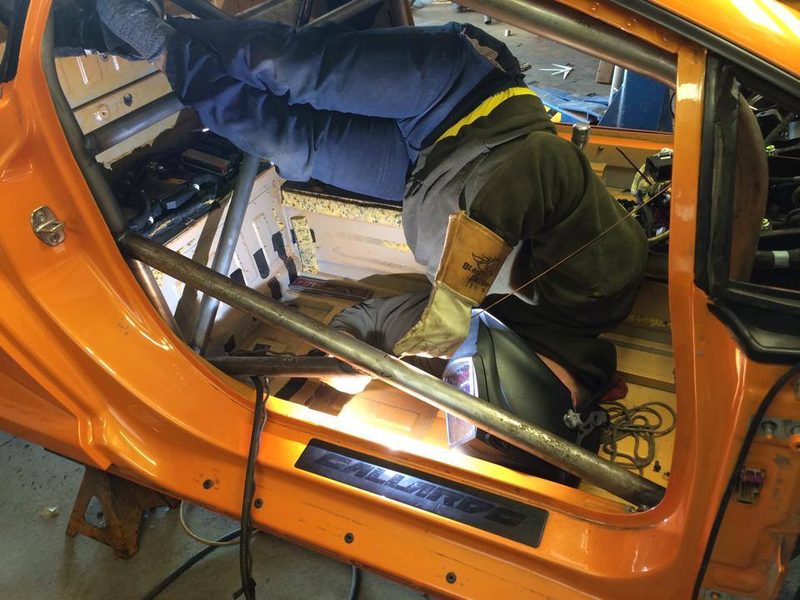 Illustration for article titled This Is How You Weld A Cage In A Lamborghini Rally Car